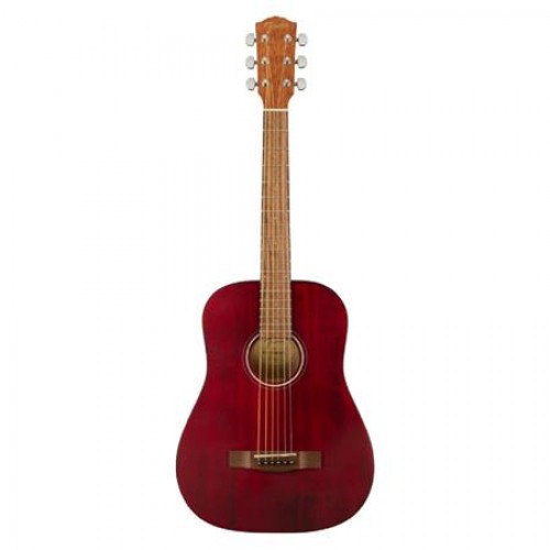 Fender FA-15 3/4 Scale Steel String Acoustic Guitar with Gig Bag (Red)