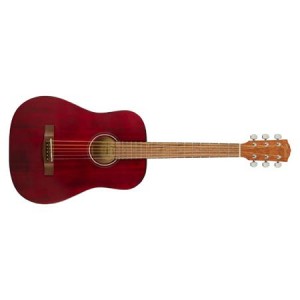 Fender FA-15 3/4 Scale Steel String Acoustic Guitar with Gig Bag (Red)