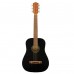 Fender FA-15 3/4 Scale Steel String Acoustic Guitar with Gig Bag (Black)