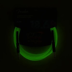 Fender 0990818119 18.6 Ft Glow in the Dark Green Instrument Cable