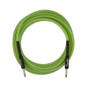 Fender 0990818119 18.6 Ft Glow in the Dark Green Instrument Cable