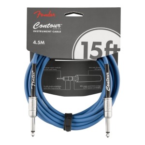 Fender 0990571002 Contour Series Instrument Cables - Lake Placid Blue