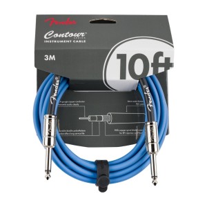 Fender 0990571102 Contour Series Instrument Cables - Lake Placid Blue