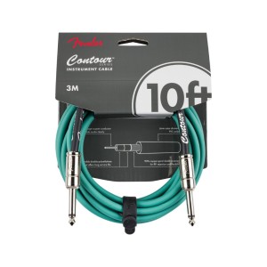 Fender 0990571146 Contour Series Instrument Cables  10Ft  - Sherwood Green