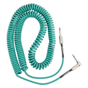 Fender 0990573046 Contour Series Coil Instrument Cables - Sherwood Green