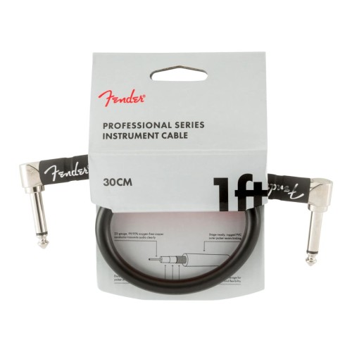 Fender 0990820057 Angle Contour Series Tweed Instrument Cable - Black