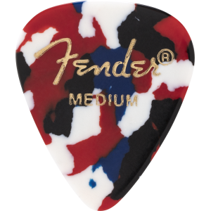 Fender 1980351850 Celluloid 351 Shape Pick - 12 Pack