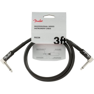 Fender 0990820058 Angle Contour Series Tweed Instrument Cable - Black