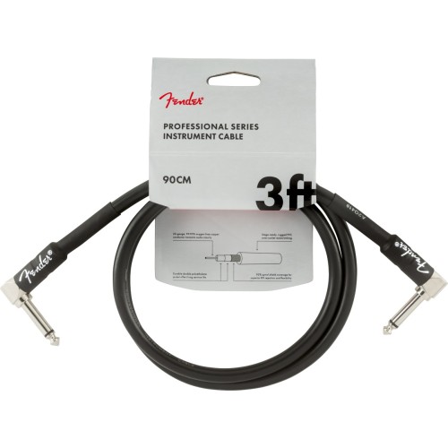 Fender 0990820058 Angle Contour Series Tweed Instrument Cable - Black