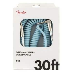 Fender 0990823005 Original Series Coil Cable 30 Foot Daphne Blue