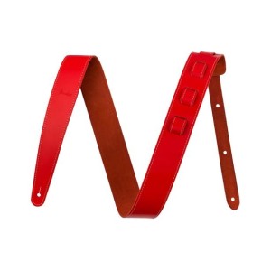 Fender 0990642109 Essentials Leather Guitar Strap In Red