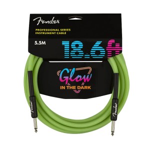 Fender 0990818119 Professional Glow in the Dark Cable Green 18.6 Foot