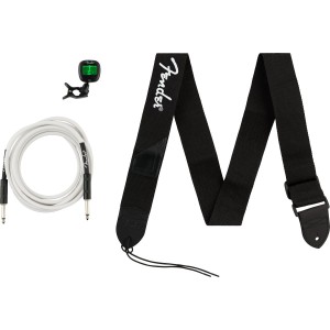 Fender 0992018005 Accessories Bundle Pack including Cable, Tuner and Strap