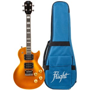 Flight Centurion Tenor Electric Ukulele w/Case - Gold Top