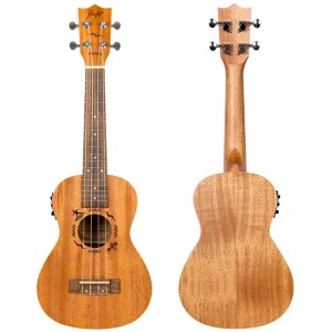 Flight DUC523 EQ MAH Electric-Acoustic Concert Ukulele with Padded Gig Bag