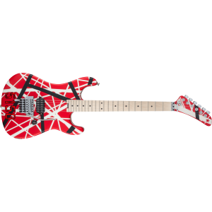 EVH 5107902515 Striped Series 5150™,Maple Fingerboard, Red with Black and White Stripes