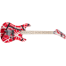EVH 5107902515 Striped Series 5150™,Maple Fingerboard, Red with Black and White Stripes