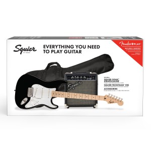 Fender 0371720606 Squier Sonic Stratocaster Pack - Black