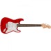 Fender 0378034538 Squier FSR Affinity Stratocaster QMT Laurel Fingerboard - Crimson Red Transparent