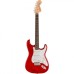 Fender 0378034538 Squier FSR Affinity Stratocaster QMT Laurel Fingerboard - Crimson Red Transparent