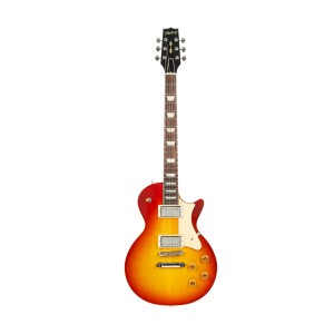 Heritage H-150 Custom Shop Core Collection Plain Top Electric Guitar with Case - Dark Cherry Sunburst