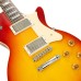 Heritage H-150 Custom Shop Core Collection Plain Top Electric Guitar with Case - Dark Cherry Sunburst