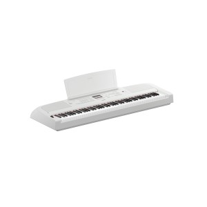 Yamaha DGX-670 Digital Piano - White With Thomsun DF074 Keyboard Bench -Black (Without Stand)