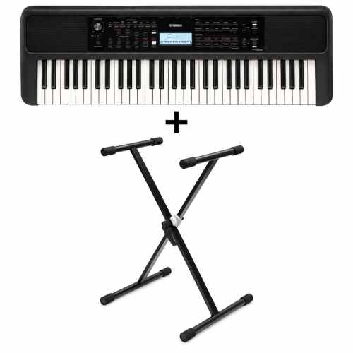 Yamaha  PSR-E383 Keyboard + Thomsun DF 029-6 Keyboard Stand Bundle