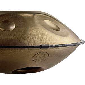 Meinl Sonic Energy Handpan Stainless Steel, Vintage Gold, D Kurd, HPSTL90