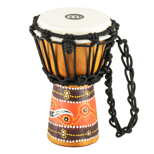 Meinl HDJ5-XXS 4 1/2" African Style Mini Series Wood Djembe - Python Design