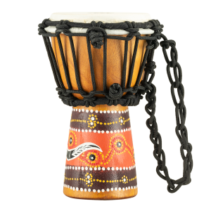 Meinl HDJ5-XXS 4 1/2" African Style Mini Series Wood Djembe - Python Design