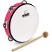 Nino 51SP 8" Plastic Tambourine - Strawberry Pink