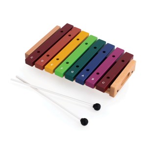 Percussion Plus PP3008 Rainbow Xylophone - 1 Octave (8 bars)