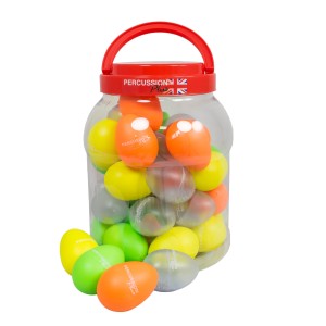 Percussion Plus PP3100 Tub of 40 Egg Shakers in Fluorescent Colours