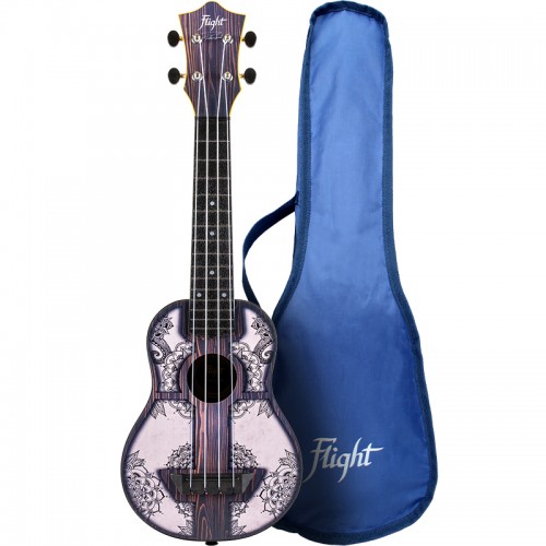 Flight TUS40 Mandala Wood Soprano Travel Ukulele