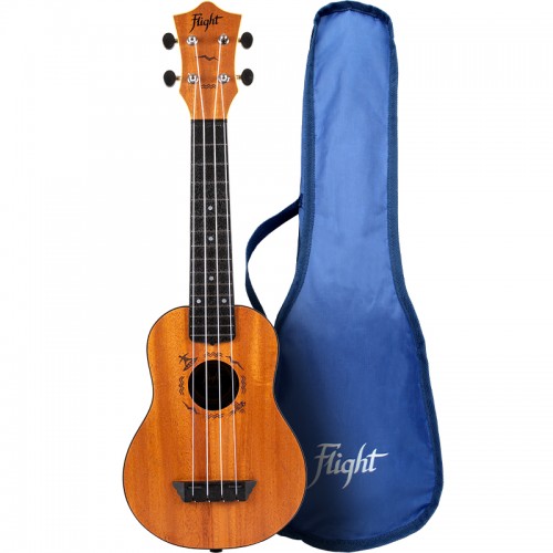 Flight TUS53 Mahogany Soprano Travel Ukulele