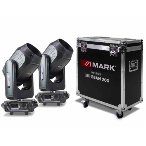 MARK MOVILIGHTLEDBEAM200 Twin Moving Head Lighting Kit MARK MOVILIGHTLEDBEAM200 Twin Moving Head Lighting Kit