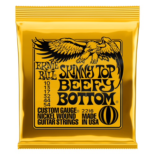 Ernie Ball Skinny Top Beefy Bottom Slinky Nickel Wound Electric Guitar Strings 10 - 54 Gauge - P02216