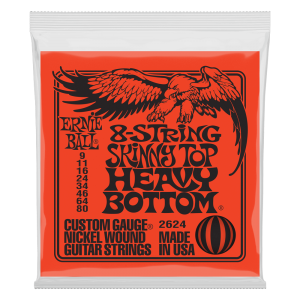 Ernie Ball Skinny Top Heavy Bottom Slinky 8-String Electric Guitar Strings - 9-80 Gauge - P02624