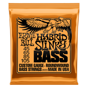 Ernie Ball Hybrid Slinky Nickel Wound Electric Bass Strings - 45-105 Gauge - P02833