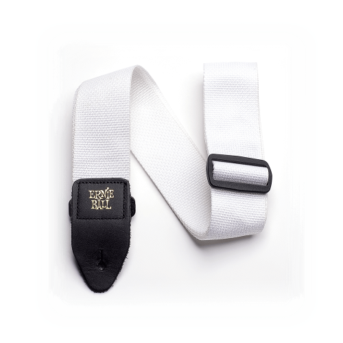 Ernie Ball White Polypro Guitar Strap -P04036