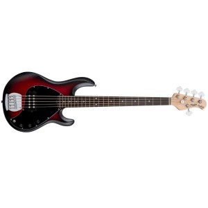 Sterling by Music Man Stingray RAY5 - Ruby Red Satin
