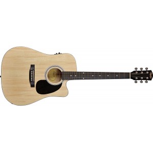 Fender SA-105CE, Dreadnought Cutaway, Natural