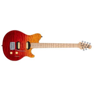 Sterling by Music Man AX3QM-SPR-M1 - 6 String Electric Guitar - Spectrum Red