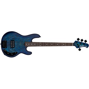 Sterling by Music Man StingRay RAY34PB Electric Bass Guitar - Neptune Blue Satin