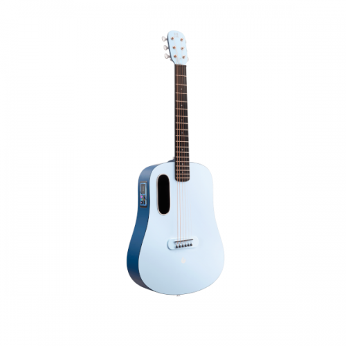 Blue Lava 36″ Smart Guitar with Air Flow Bag - Ice Blue