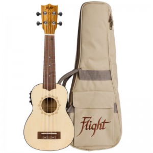 Flight DUS320CEQ SP/ZEB Electro-Acoustic Soprano Ukulele