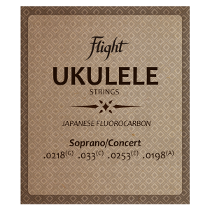 Flight FUSSC100 Fluorocarbon Ukulele Strings – Soprano/Concert