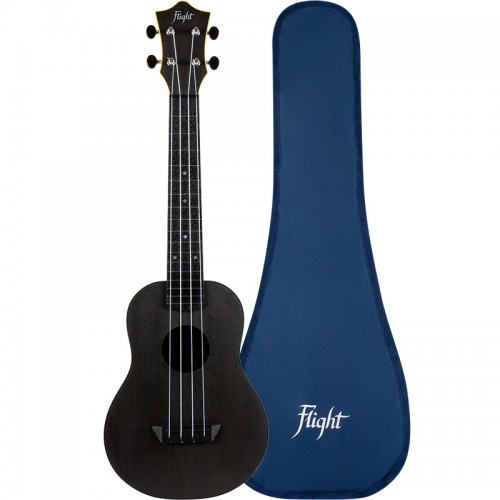 Flight TUC-35 Black Concert Travel Ukulele