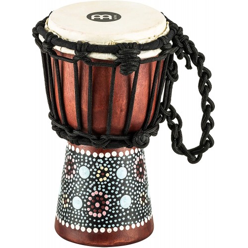 Meinl Percussion 4 1/2" African Style Mini Djembe, Flower Design